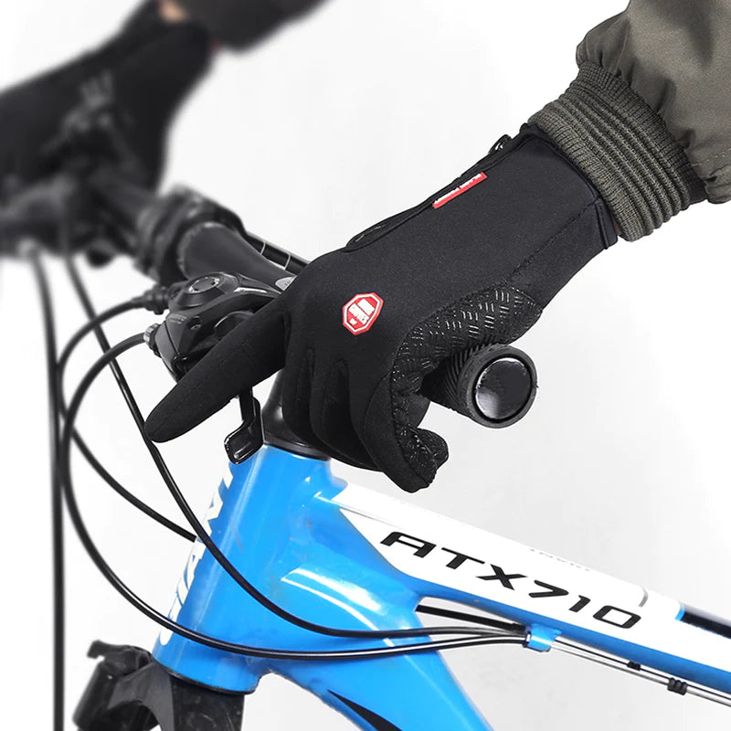 Winter Gloves Touch Screen Riding Motorcycle Sliding Waterproof Sports Gloves with Fleece