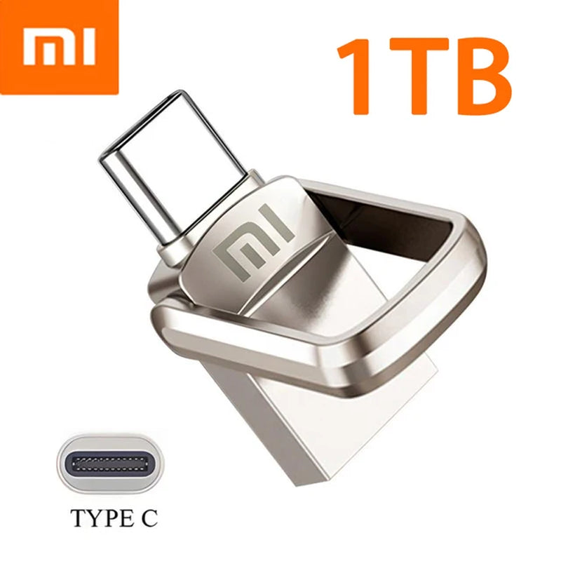 U Disk 2TB 1TB USB 3.1 Type-C Interface 256GB 128GB 512GB Mobile Phone Computer Mutual Transmission Portable USB Memory