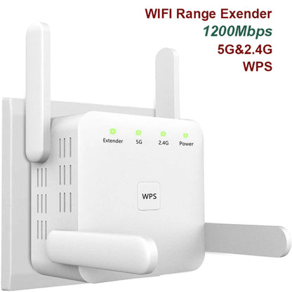 5 Ghz Wifi Extender Long Range Wireless WIFI Booster AC1200 Adapter 1200Mbps Wi-Fi Amplifier 802.11N Wi Fi Signal Repeator