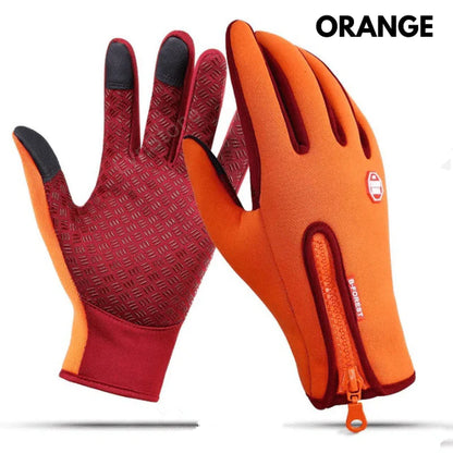 Winter Gloves Touch Screen Riding Motorcycle Sliding Waterproof Sports Gloves with Fleece